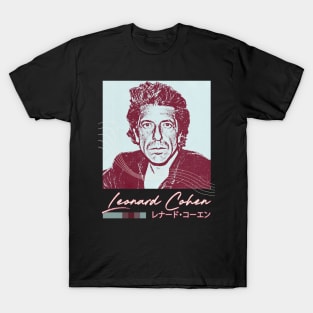 Leonard Cohen / Aesthetic Fan Art Design T-Shirt